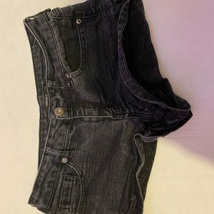 Black Jean Shorts